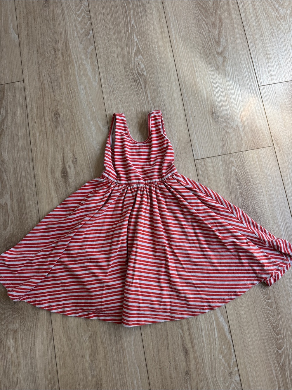 Girls' Striped Casual Tank Dress